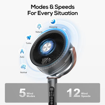 Ultra-Wide 12-Speed Air Fan