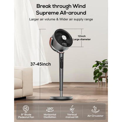 Ultra-Wide 12-Speed Air Fan