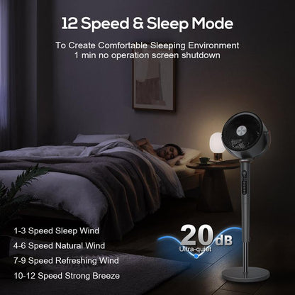 Ultra-Wide 12-Speed Air Fan