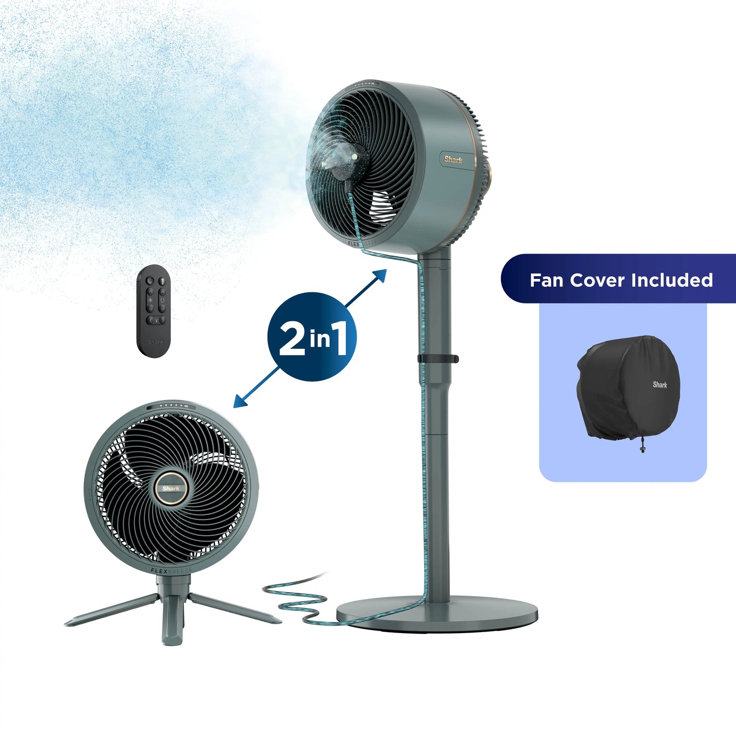 Next-Gen Cordless Mist Cooling Fan
