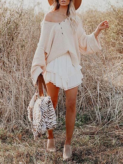 High-Waist Flow Ruffle Skort Shorts